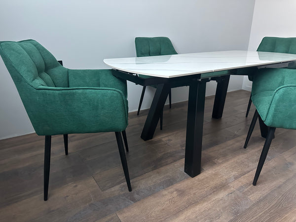 Pachet masa extensibila Extensia + 4 scaune Pavia Lussoline