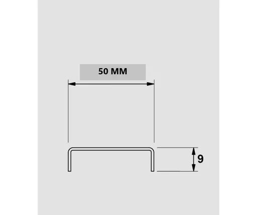 Profil U, otel inoxidabil, auriu oglinda 50x9x2700mm, grosime 0.6mm - lussoline