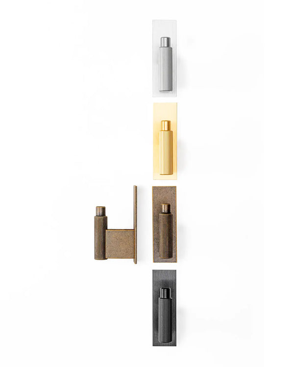Agățătoare cuier Viefe Arpa, negru periat, 80 × 25 × 43 mm