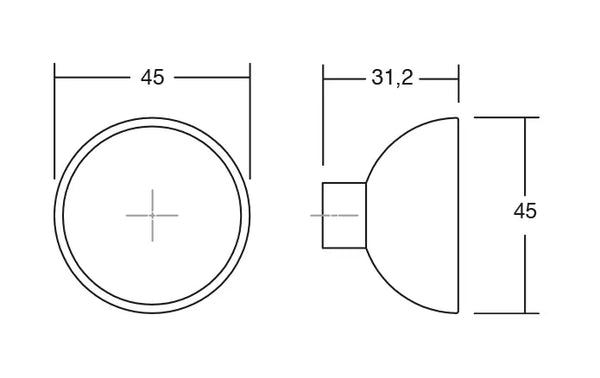 Agățătoare cuier Viefe Bol, negru mat și alb mat, 45 × 31,2 mm - imagine 4