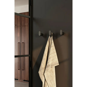 Agățătoare cuier Viefe Brooklyn, negru titan, 30 × 70 mm - imagine 3