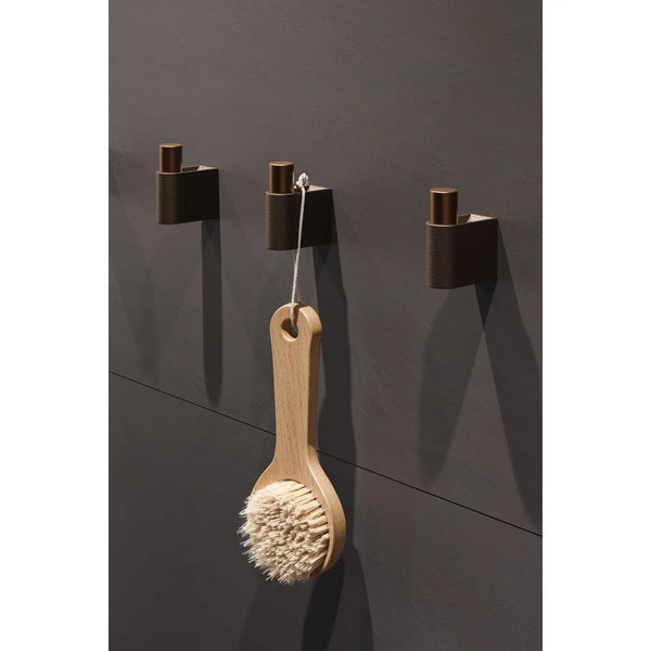 Agățătoare cuier Viefe Casey, maro metalic texturat și bronz mat, 23 × 61 mm - imagine 2