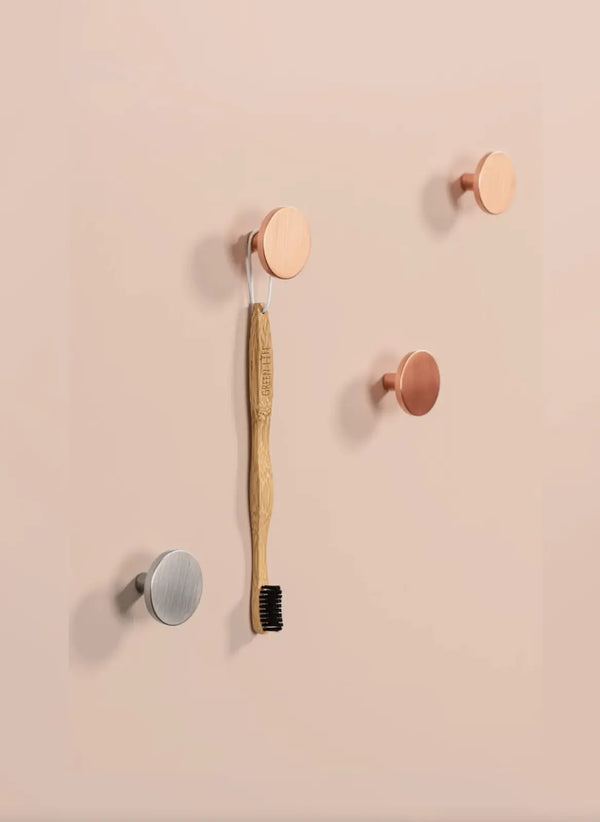 Agățătoare cuier Viefe Como, alamă lustruită, 41 × 25 mm - imagine 4