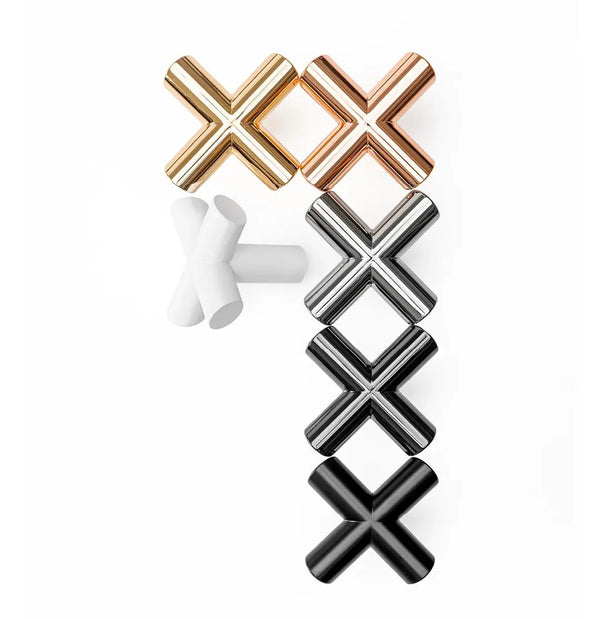 Agățătoare cuier Viefe Equis, negru mat, 80 × 80 × 60 mm