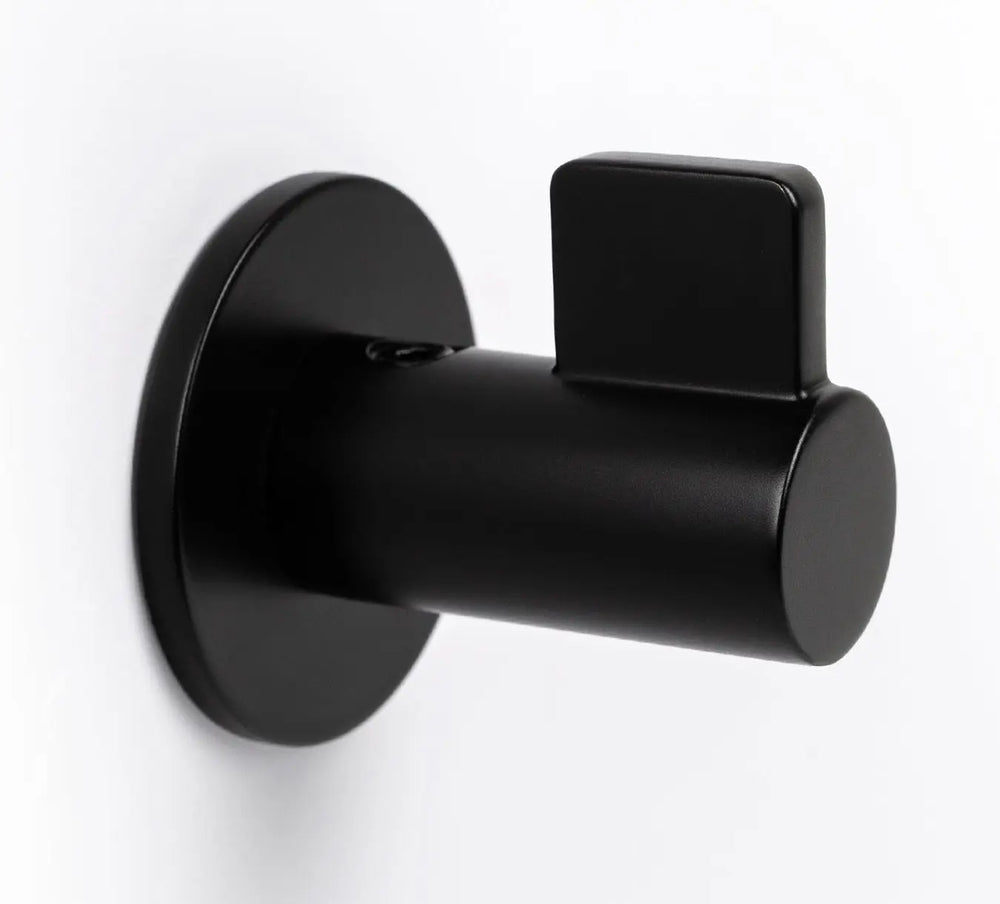 Agățătoare cuier Viefe Fin, negru mat, 50 × 54 × 52 mm