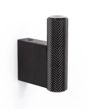 Agățătoare cuier Viefe Graf, negru periat, 14 × 41 × 50 mm