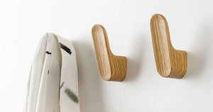 Agățătoare cuier Viefe Luv Wood, stejar, 82,2 × 28 × 49,7 mm