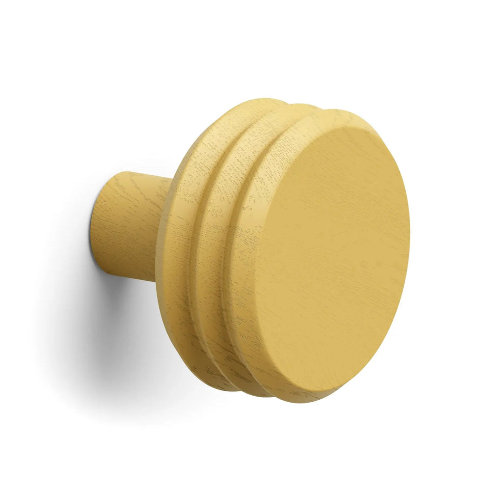 Agățătoare cuier Viefe Pulse Color, galben muștar, 65 × 57 mm