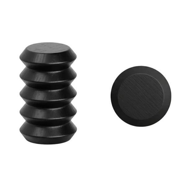 Agățătoare cuier Viefe Pulse, negru mat lacuit, 28 × 45 mm