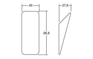 Agățătoare cuier Viefe Switch, stejar natur, 96,8 mm