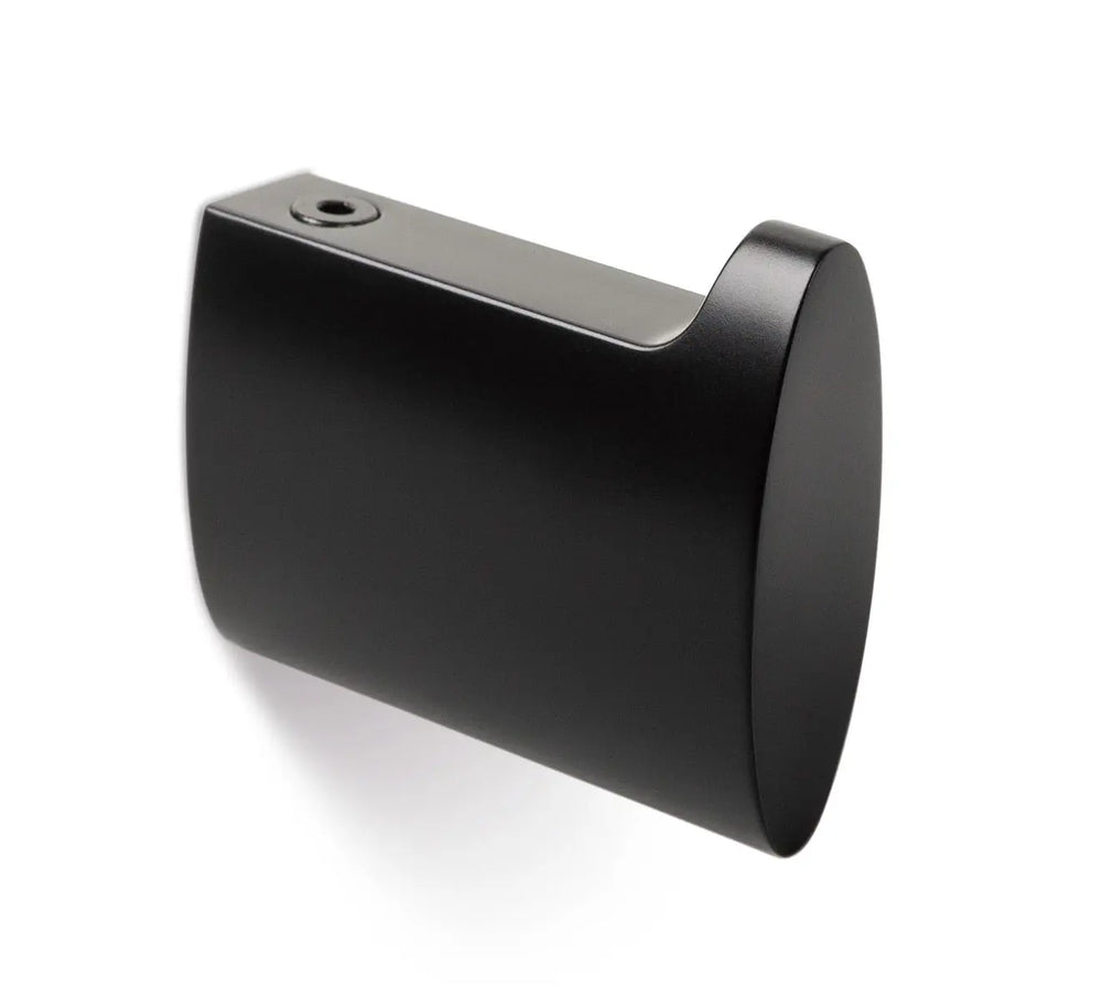 Agățătoare cuier Viefe Takk, negru mat, 16 × 50 × 57 mm