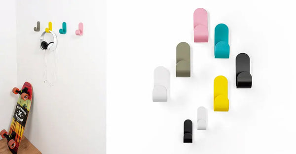 Agățătoare cuier Viefe Tok, gri mușchi, 40 × 100 × 47 mm - imagine 3