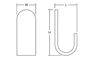 Agățătoare cuier Viefe Tok, negru mat, 40 × 100 × 47 mm