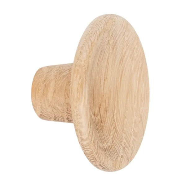Buton din lemn Viefe Disc, natur, Ø 38 mm