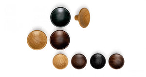 Buton din lemn Viefe Disc, stejar natur, Ø 38 mm - imagine 2