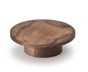 Buton din lemn Viefe Echo, maro periat, Ø 60 mm