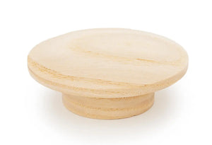 Buton din lemn Viefe Echo, natur periat, Ø 60 mm