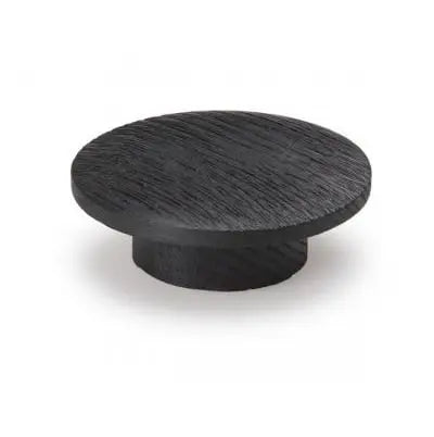 Buton din lemn Viefe Echo, negru periat, Ø 60 mm