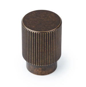 Buton mobilier Viefe Arpa, alamă rustică, Ø 22 mm - imagine 6