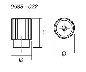 Buton mobilier Viefe Arpa, oțel inoxidabil, Ø 22 mm - imagine 3