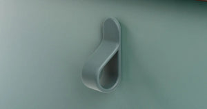 Buton mobilier Viefe Belt, verde forest, 63,5 × 22 mm - imagine 4