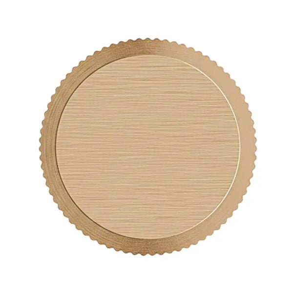 Buton mobilier Viefe Brooklyn Big, alamă cava periată, Ø 40 mm