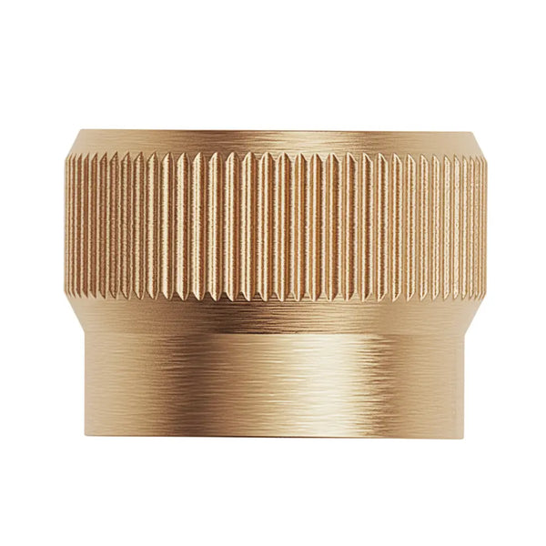 Buton mobilier Viefe Brooklyn Big, alamă cava periată, Ø 40 mm - imagine 2