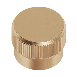 Buton mobilier Viefe Brooklyn Big, alamă cava periată, Ø 40 mm