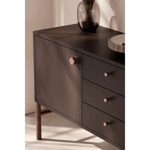 Buton mobilier Viefe Brooklyn Big, bronz periat, Ø 40 mm - imagine 5