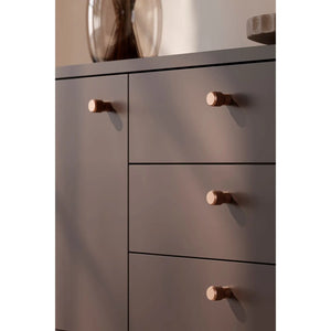 Buton mobilier Viefe Brooklyn Big, bronz periat, Ø 40 mm - imagine 7