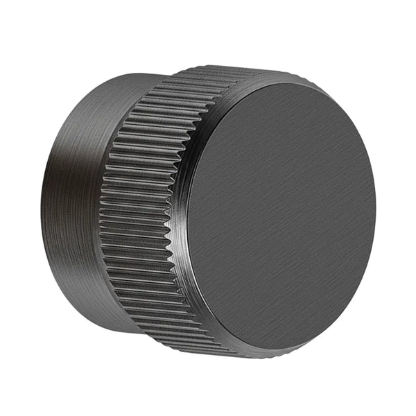 Buton mobilier Viefe Brooklyn Big, negru titan, Ø 40 mm - imagine 3