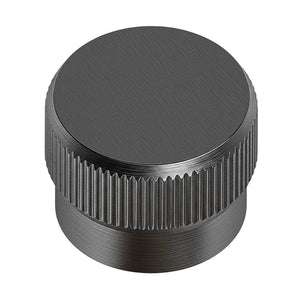 Buton mobilier Viefe Brooklyn Big, negru titan, Ø 40 mm