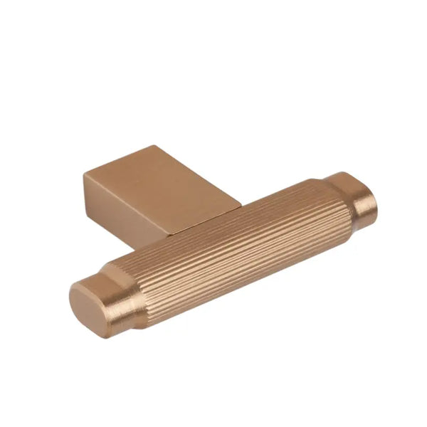 Buton mobilier Viefe Brooklyn, alamă cava periată, 55 × 37 mm