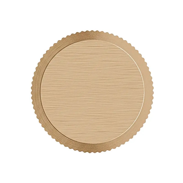 Buton mobilier Viefe Brooklyn, alamă cava periată, Ø 20 mm
