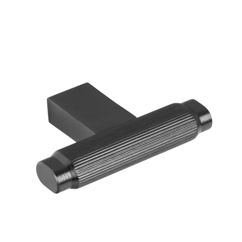 Buton mobilier Viefe Brooklyn, negru titan, 55 × 37 mm