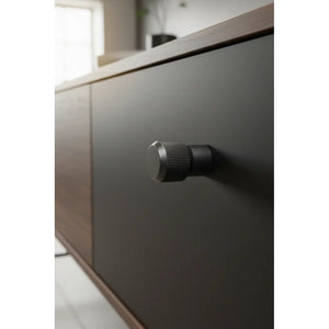Buton mobilier Viefe Brooklyn, negru titan, Ø 20 mm - imagine 5