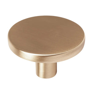 Buton mobilier Viefe Como Big, alamă cava periată, Ø 41 mm