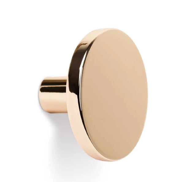 Buton mobilier Viefe Como Big, alamă lustruită, Ø 41 mm