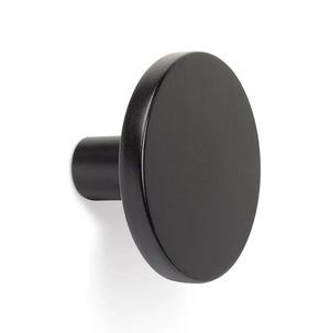 Buton mobilier Viefe Como Big, negru mat, Ø 41 mm