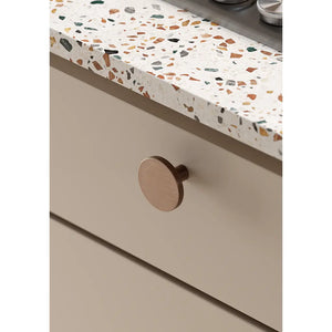 Buton mobilier Viefe Como, bronz periat, Ø 26 mm - imagine 2