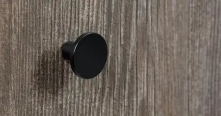 Buton mobilier Viefe Como, negru mat, Ø 26 mm