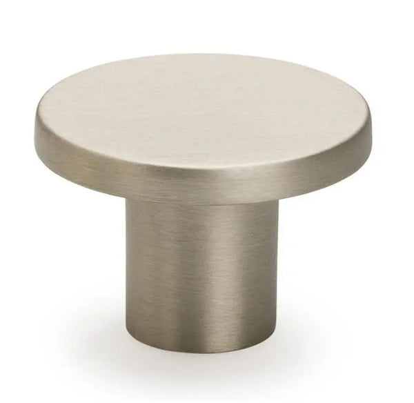 Buton mobilier Viefe Como, nichel periat, Ø 26 mm