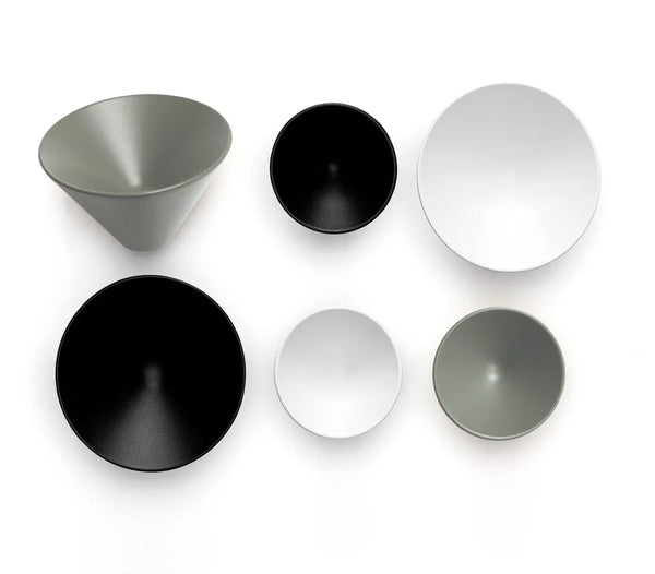 Buton mobilier Viefe Conic, alb mat, Ø 29,4 mm
