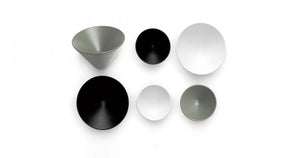 Buton mobilier Viefe Conic, negru mat, Ø 29,4 mm