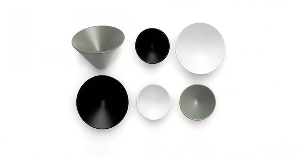 Buton mobilier Viefe Conic, negru mat, Ø 43 mm