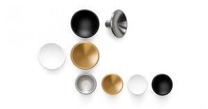Buton mobilier Viefe Disc, alamă cava periată, Ø 50 mm - imagine 2