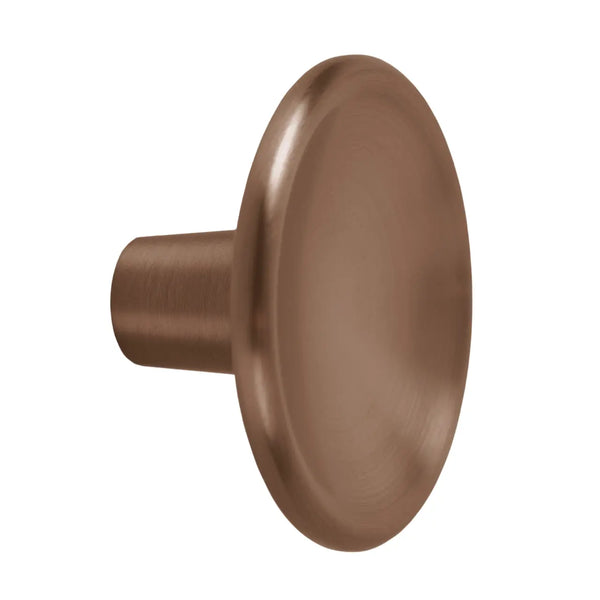 Buton mobilier Viefe Disc, bronz periat, Ø 38 mm