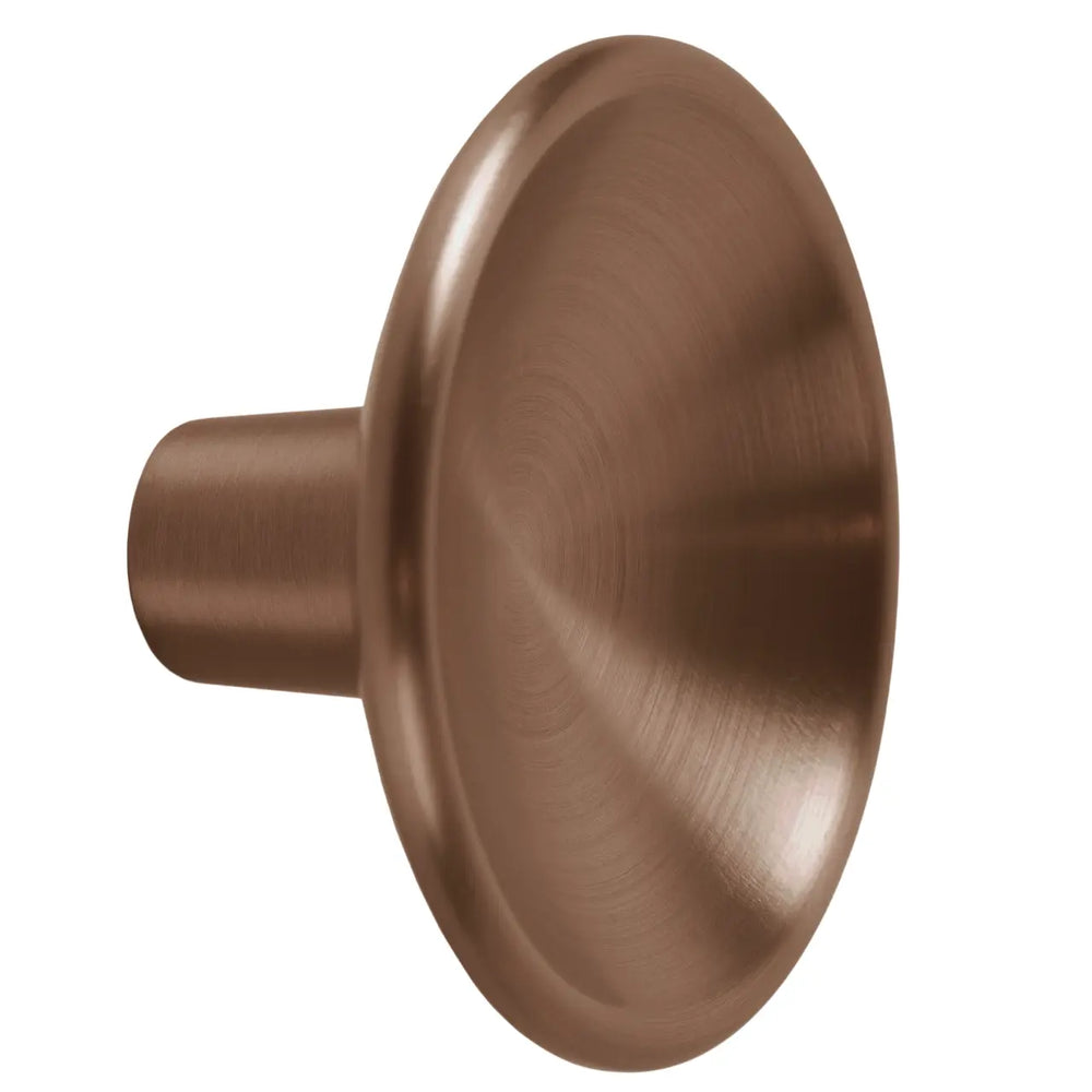 Buton mobilier Viefe Disc, bronz periat, Ø 50 mm
