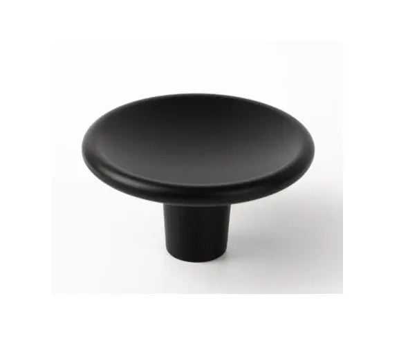 Buton mobilier Viefe Disc, negru mat, Ø 38 mm - imagine 3