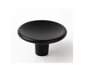 Buton mobilier Viefe Disc, negru mat, Ø 50 mm - imagine 3